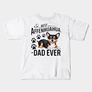 Best Affenhuahua Ever Funny Quote Vintage Dad Kids T-Shirt